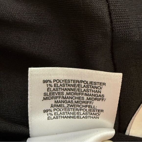 Nine West Black & White Textured Mesh-Accent Sheath Dress - Picture 10 of 11